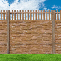 betonové ploty štípaný kámen 